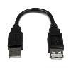 6IN USB 2.0 EXTENSION ADAPTER CABL CABLE - A TO A