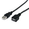 3FT BLACK USB 2.0 EXTENSION CABL CABLE A TO A -