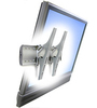 TILTING WALLMOUNT MED DISPLAY TM CLEAR ANODIZED