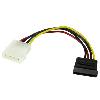 6 LP4 MALE TO SERIAL ATA POWER ADAPTER