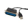 10 FT USB TO PARALLEL PRINTER  CABL ADAPTER - M/M